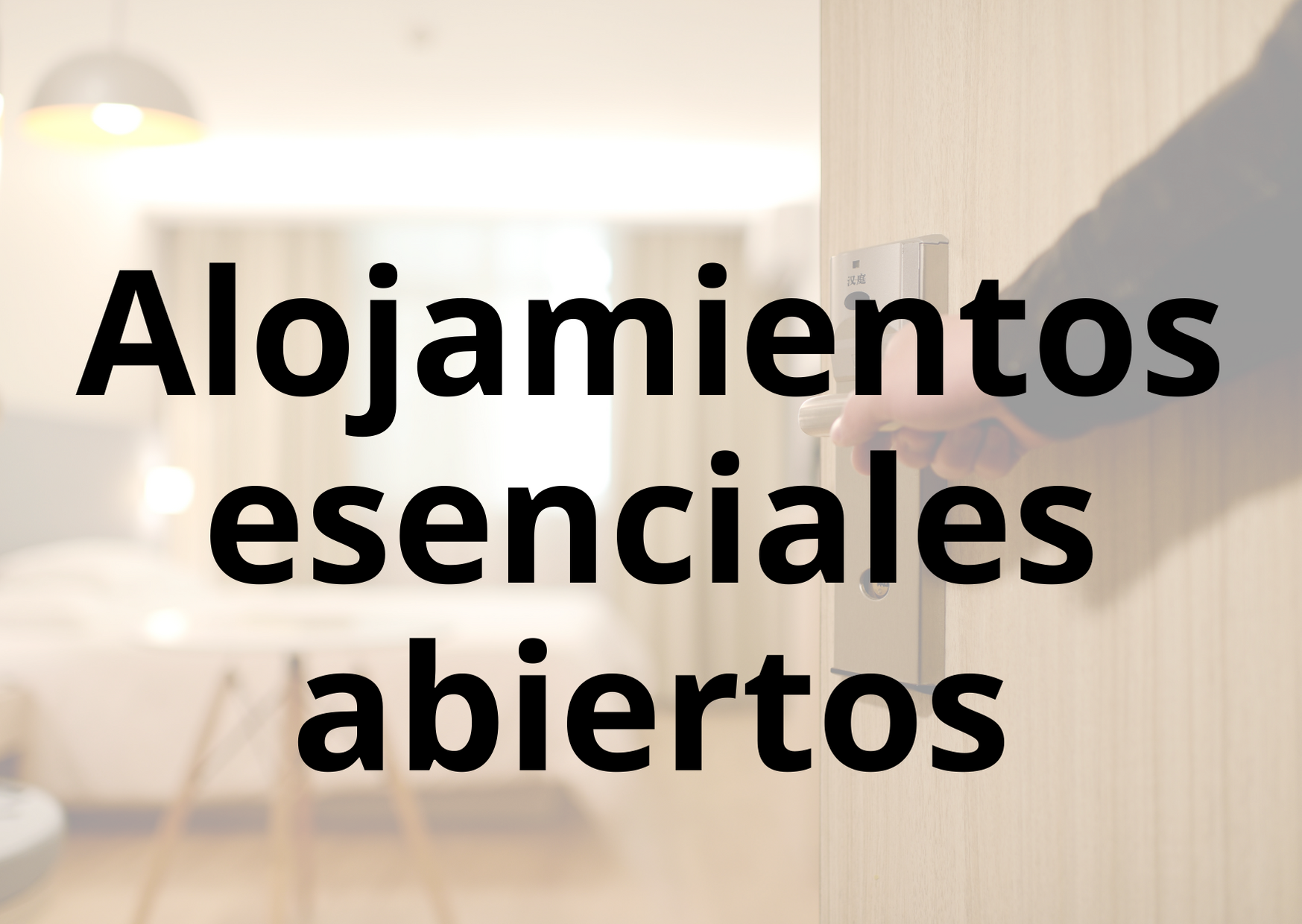 Acceso a información sobre los alojamientos esenciales abiertos en Gijón